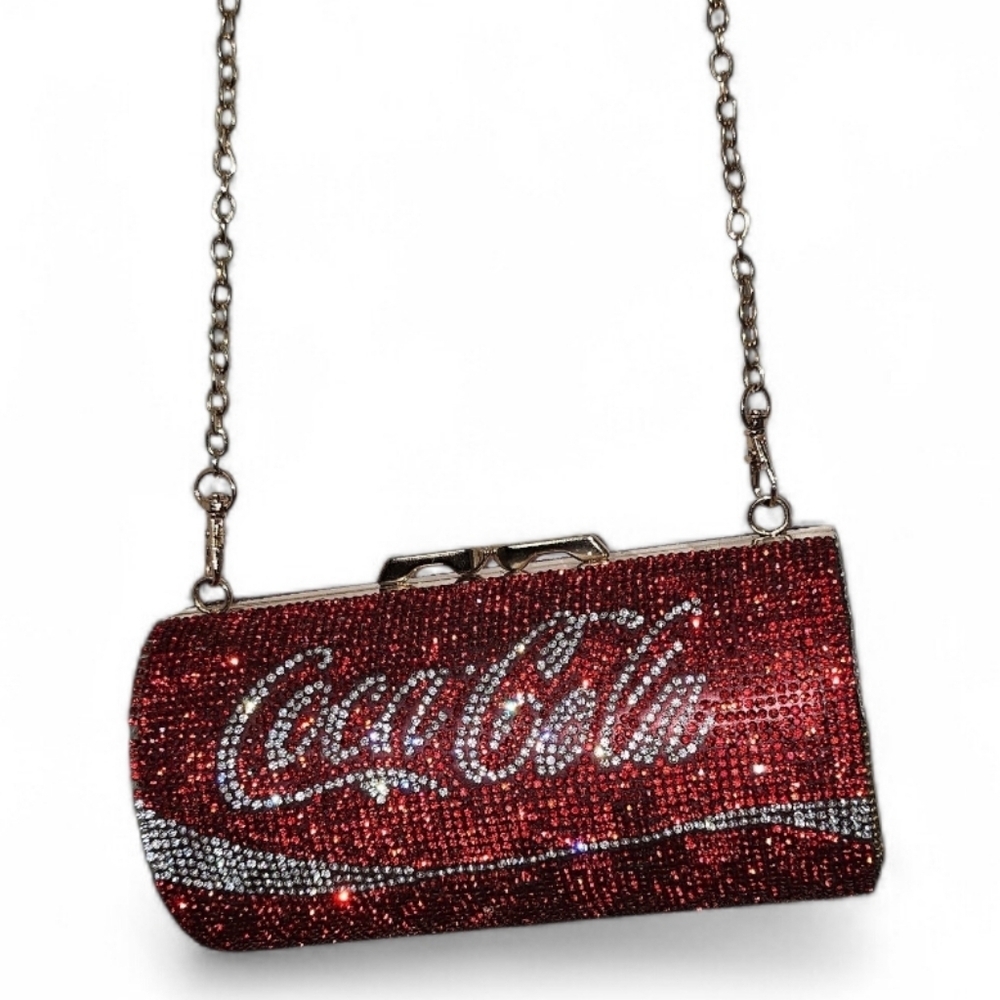 Coca-Cola Can Rhinestone-Encrusted Sparkly Handbag/Clutch - Picture 16 of 16